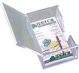 PERSONAL BUSINESS CARD HOLDER CLEAR WITH LID #2763