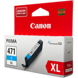 Canon CLI-471XLC Cyan Ink Cartridge (665 Pages)