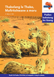 "Via Afrika Sesotho Home Language Intermediate Phase Graded Reader 23:  Thabelang le Thabo, Mafiritshwane a moru (Printed book.)"