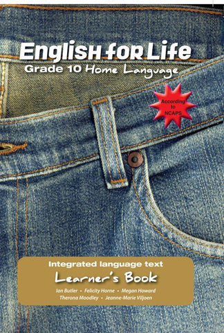 English for Life Learner's Book Grade 10 Home Language