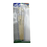 TREFOIL ARTIST ROUND AND FLAT PAINT BRUSHES 5`S