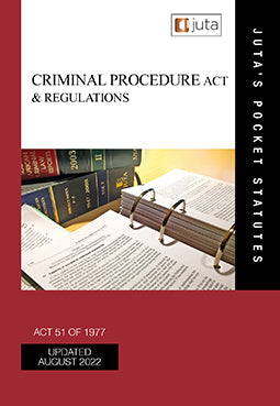 Criminal Procedure Act & Regulations Pocket