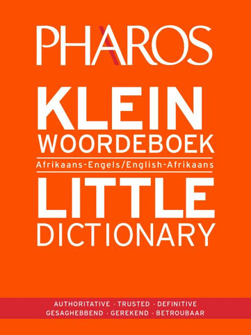 Klein Woordeboek / Little Dictionary (Afrikaans-Engels/ English-Afrikaans)