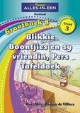 Nuwe Alles-In-Een Graad 3 HT Grootboek 08: Blikkie Boontjies en sy vriendin Pers Tafeldoek