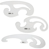 M&R FRENCH CURVES SET WITH 3 PARTS