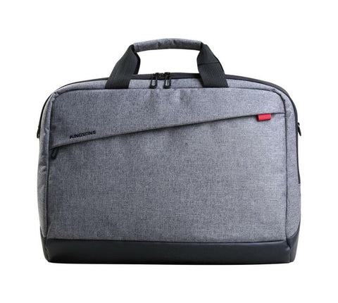 Kingsons Trendy Series 15.6 (39.6cm) Laptop Shoulder Bag in Grey with Dedicated Laptop Compartment and Padded Carrying Handle
