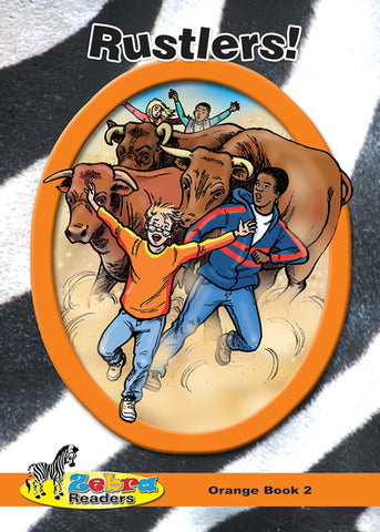 ZEBRA READER GRADE 6 ORANGE BK 3 - RUSTLERS