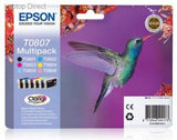 Epson T0807 6-colours Claria Photographic Multipack Ink Cartridges