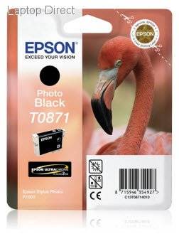 Epson T0871 Nt Flamingo Photo Black Ink Cartridge