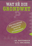 Wat sê die grondwet?