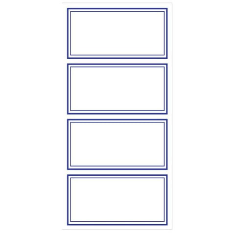 Treeline Blue Border Labels