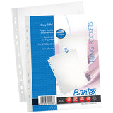 BANTEX Multi-Punched Filing Pockets