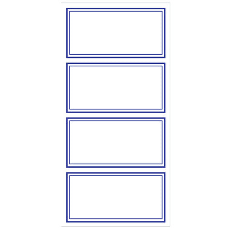 Treeline 24 blue border labels