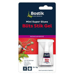 Bostik Blits Stik Mini Super Glues  4 x 1g Hanging Pack