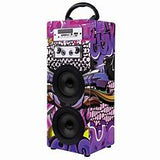 Volkano Carnival Series Wrapped AUX Tower Speaker Twin Multicolour wrap