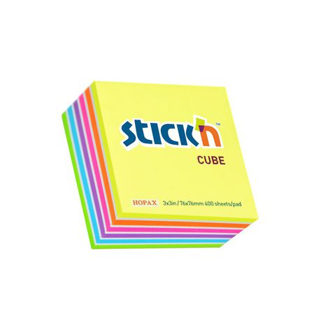 Stick n Note Neon 76 x 76 Assorted