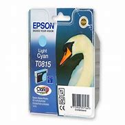 EPSON - INK - T0815 - LIGHT CYAN - SWAN - STYLUS T50 / T59 / TX700FW / TX800FW / STYLUS PHOTO 1410 / R270 / R290 / R295 / R390 / R610 / R615 / R690 / RX590 / RX610 / RX690 (REPLACED C13T08154A10)