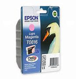 EPSON - INK - T0816 - LIGHT MAGENTA - SWAN - STYLUS T50 / T59 / TX700FW / TX800FW / STYLUS PHOTO 1410 / R270 / R290 / R295 / R390 / R610 / R615 / R690 / RX590 / RX610 / RX690 (REPLACED C13T08164A10)