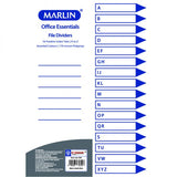 MARLIN FILE DIVIDERS / INDEXES - POLY-PROP
