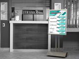 Double Upright Poster Stand
