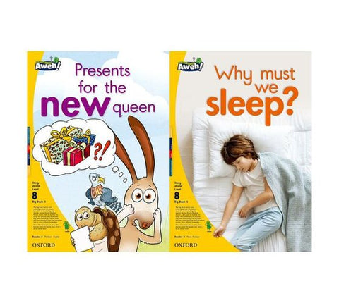 Aweh! English Gr2 L8 Big Book 3 Presents for the new queen, Why must we sleep?