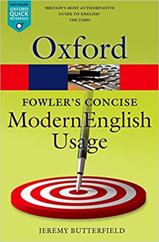 Fowler's Concise Dictionary of Modern English Usage (Oxford Quick Reference) 3rd Edition