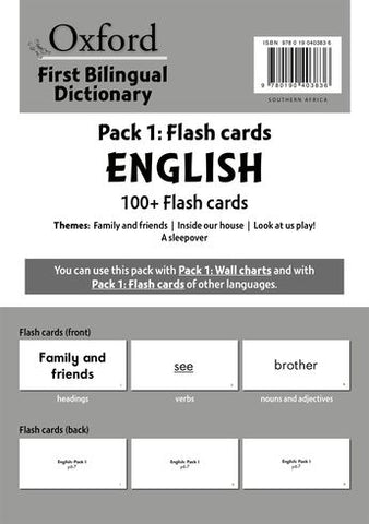 Oxford First Bilingual Dictionary Pack 1 Cards English