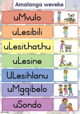 CHART: HAND IN HAND GRADE R (NDEBELE) AMALANGA WA.. A2