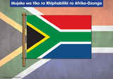 CHART: THE REPUBLIC OF SA NATIONAL FLAG XITSONGA A2