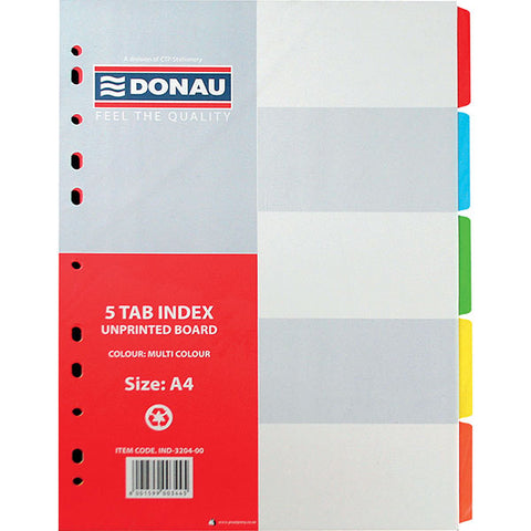 INDEX A4 5 POS BOARD BLUE