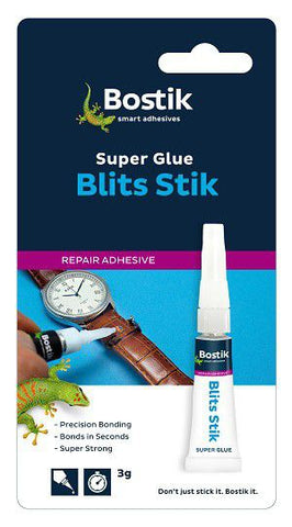 Bostik Stik Super Glue 3g Hanging Pack