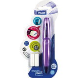 MILAN MC PENCIL PLUS 2 SPARE ERASERS 2B 0.7mm BLISTER LIME