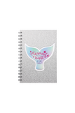 Quest Mermaid Tail Cut-out Notebook. Gold