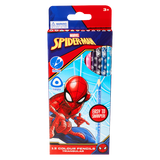 Spider-Man 12 Colour Pencils Triangular Multi
