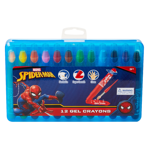 Spider-Man 12 Gel Crayons Twist Action Multi