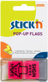Stick 'n Notes Pop-Up Neon Printed Flags