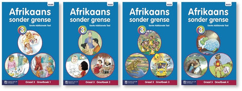 Afrikaans Sonder Grense Eerste Addisionele Taal Graad 3 Grootboek pakket (4 grootboeke)