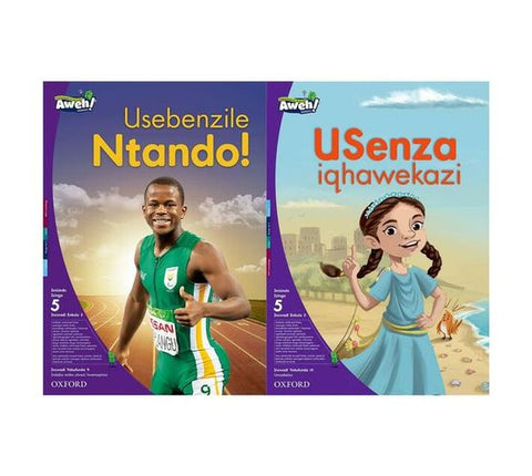 Aweh! IsiZulu Reading Scheme Grade 2 Level 5 Big Book 5 sebenzile Ntando! USenza iqhawekazi