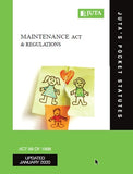 Maintenance Act and Regulations Revised reprint 2020, 4th Edition (Revised)