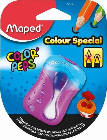 MAPED Sharpener 2 Hole Color'Peps Plastic Canister - Card