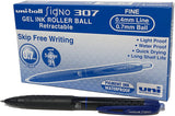 Max Frank UMN-307 Signo Retractable (0.7mm Fine Gel Rollerball Retrable Comfortable) Grip)