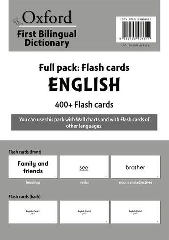 Oxford First Bilingual Dictionaries: Full Pack Flash Cards English (400+ Flash Cards)