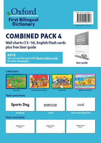 Oxford First Bilingual Dictionary pack 4 poster/cards
