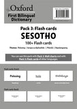 Oxford First Bilingual Dictionaries: Pack 3 Flash Cards Sesotho (100+ Flash Cards)