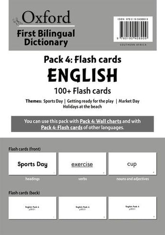 Oxford First Bilingual Dictionary Pack 4 Cards English