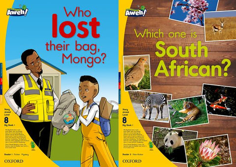 Aweh! English Gr2 L8 BB1 Who lost their bag, Mongo? Which one is South African?