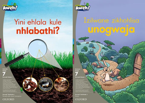 Aweh! isiZulu Reading Scheme Grade 2 Level 7 Big Book 1 Yini ehlala kule nhlabathi? Izilwane zikhohlisa unogwaja