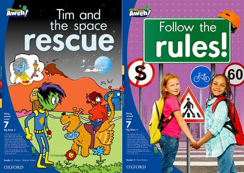 Aweh! English Gr2 L7 Big Book 3 Tim and the space rescue, Follow the rules!