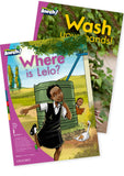 Aweh! English Grade 1 Level 1 Big Book 3 Where is Lelo?, Wash your hands! Where is Lelo? and Wash your hands!