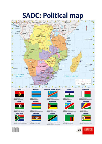 Poster Pack: To: Poster 07 - SADC Political map